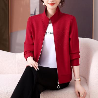 妈妈外女跑士春秋减龄中老年步运动套服装宽松8289704休闲套阔腿