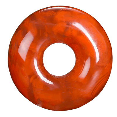 南红玛瑙火焰纹星月菩提小圆环