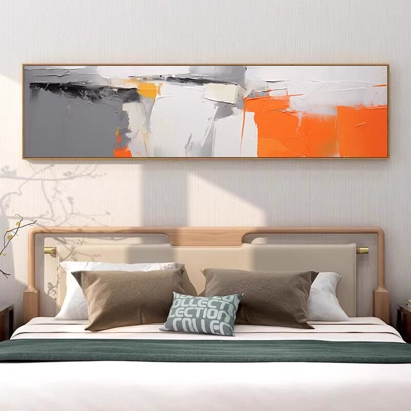 抽象酒店床头装饰画高级感宾馆房间壁画现代简约高档客厅卧室挂画