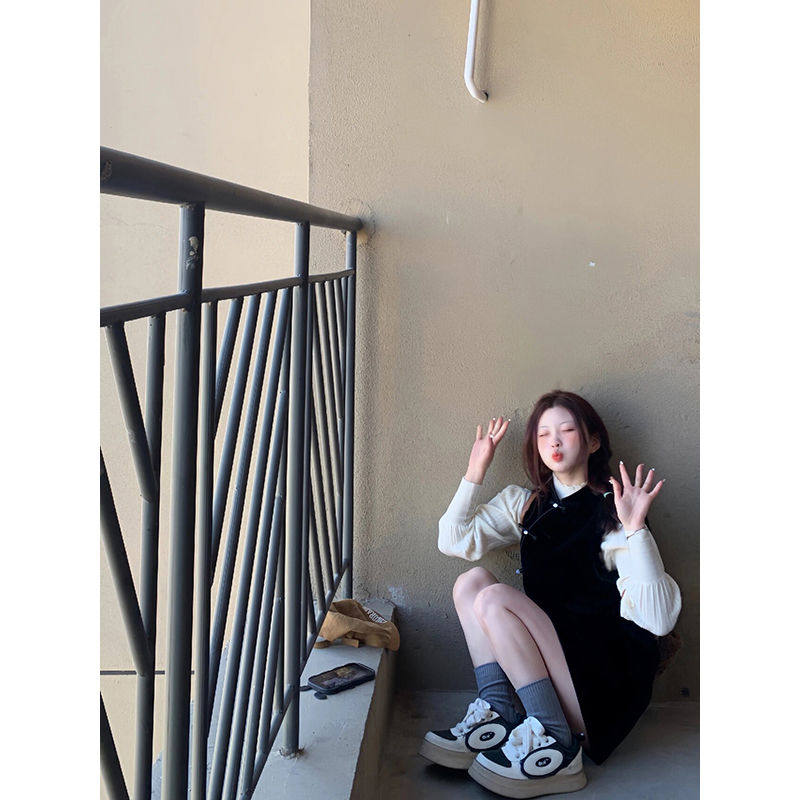 套装女2024春季新款中式盘扣立领毛丝绒旗袍背心裙+长袖打底衫潮,女装/女士精品,时尚套装,淘宝优惠券,粉丝福利购,淘宝优惠卷