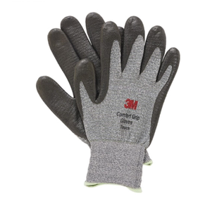 3M触屏手套 可操作触屏手机 丁腈浸胶耐磨防滑耐磨轻便透气 灰色