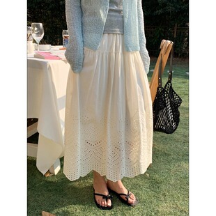 韩系花边蕾丝镂空刺绣半身裙ZY3965 温柔气质感 3th Morning