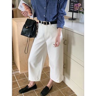 时髦弯刀茧型阔腿九分牛仔裤 梨形闭眼入 ZY3980 Morning 3th