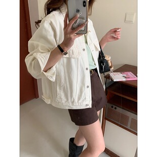 时髦宽松休闲工装 博主调性 夹克牛仔外套ZY3982 Morning 3th