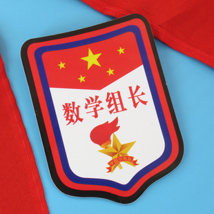 数学组长臂章牌子少先队员班干部徽章别针式袖标小学生队干部袖章
