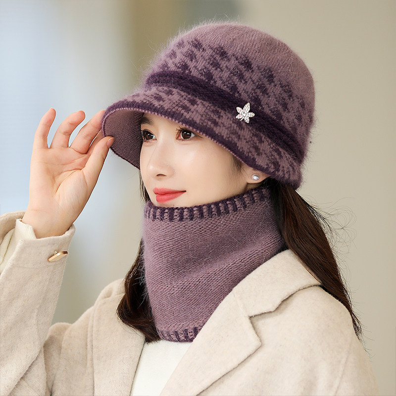 帽子女妈妈秋冬季洋气加绒加厚保暖中老年人奶奶兔毛线帽盆帽冬天,服饰配件/皮带/帽子/围巾,帽子,淘宝优惠券,粉丝福利购,淘宝优惠卷