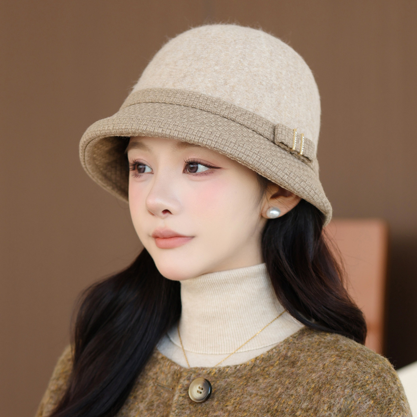 秋冬季中老年人帽子女妈妈盆帽加厚保暖羊毛呢礼帽冬天婆婆奶奶帽,服饰配件/皮带/帽子/围巾,帽子,淘宝优惠券,粉丝福利购,淘宝优惠卷