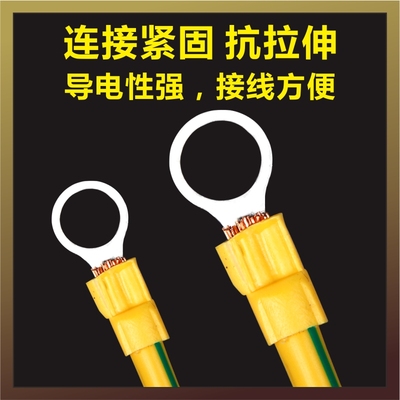 6平方10/12/16孔国标黄绿接地线电箱机房光伏大孔双色小黄线桥架