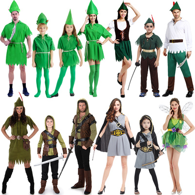 万圣节绿色小飞侠表演服