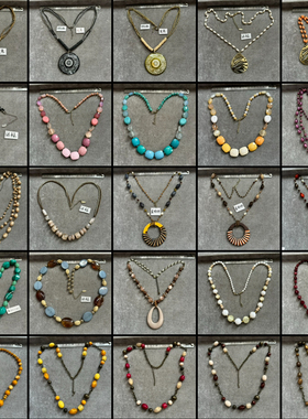 孤品美货46 样品卡树脂珠珠项链拍下默认接受微瑕完美主义者勿拍