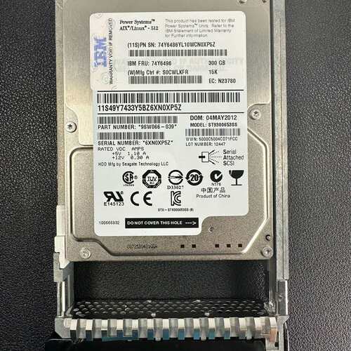 可维修IBM 74Y6496 74Y6486 300G 15K议价
