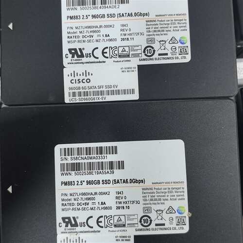 可维修PM883 960G SATA 百来个议价