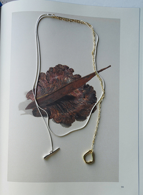 耳边铛松本惠奈金银撞色项链