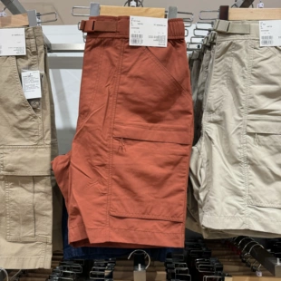 尼龙休闲工装 463870 短裤 腰带直筒五分裤 470617 宽松运动裤 男女装