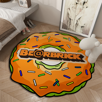 潮牌甜甜圈不规则可爱圆形地毯