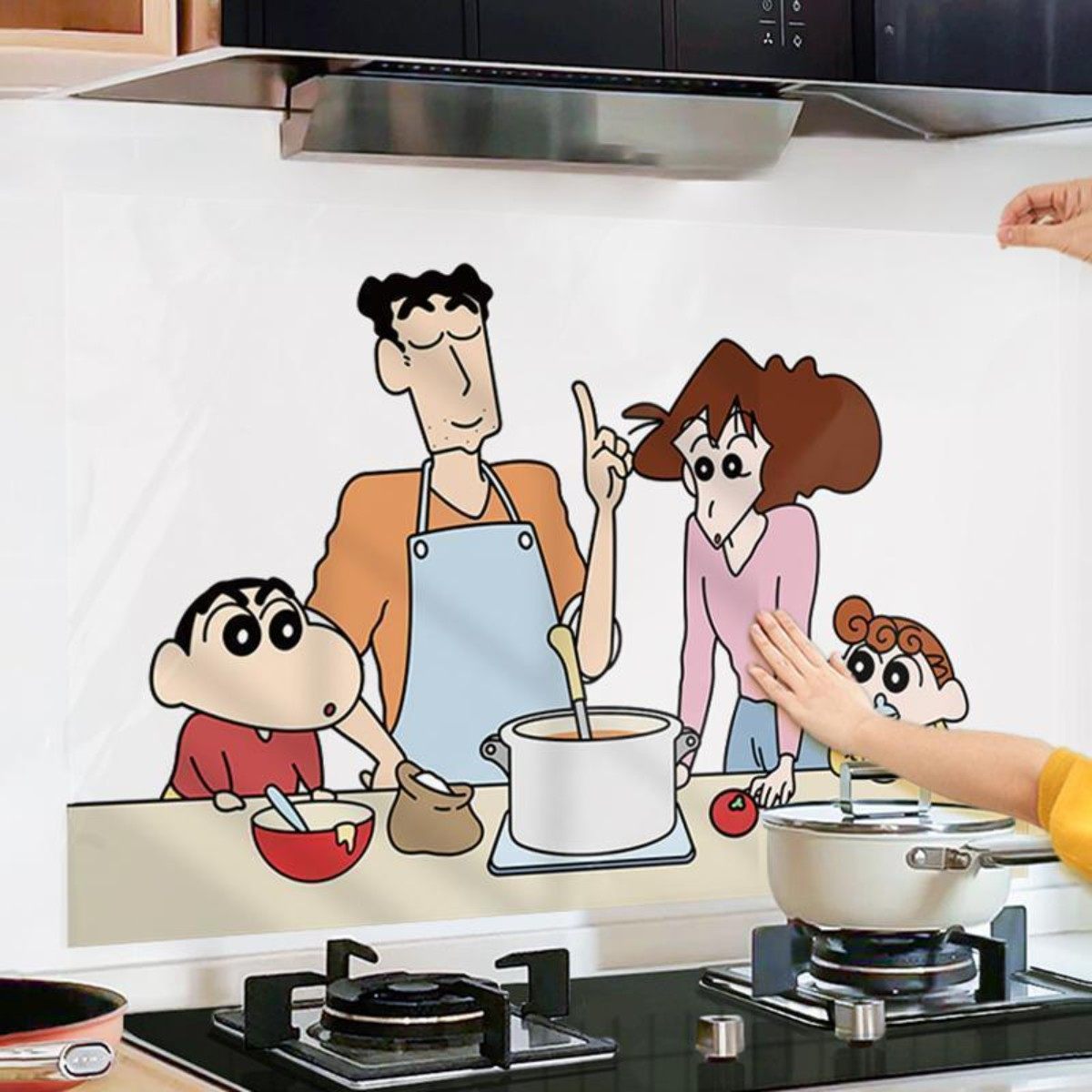 蜡笔小新新款贴墙纸防水防油耐高温家用灶台墙贴纸喜庆龙年新装饰,家居饰品,瓷砖贴,淘宝优惠券,粉丝福利购,淘宝优惠卷