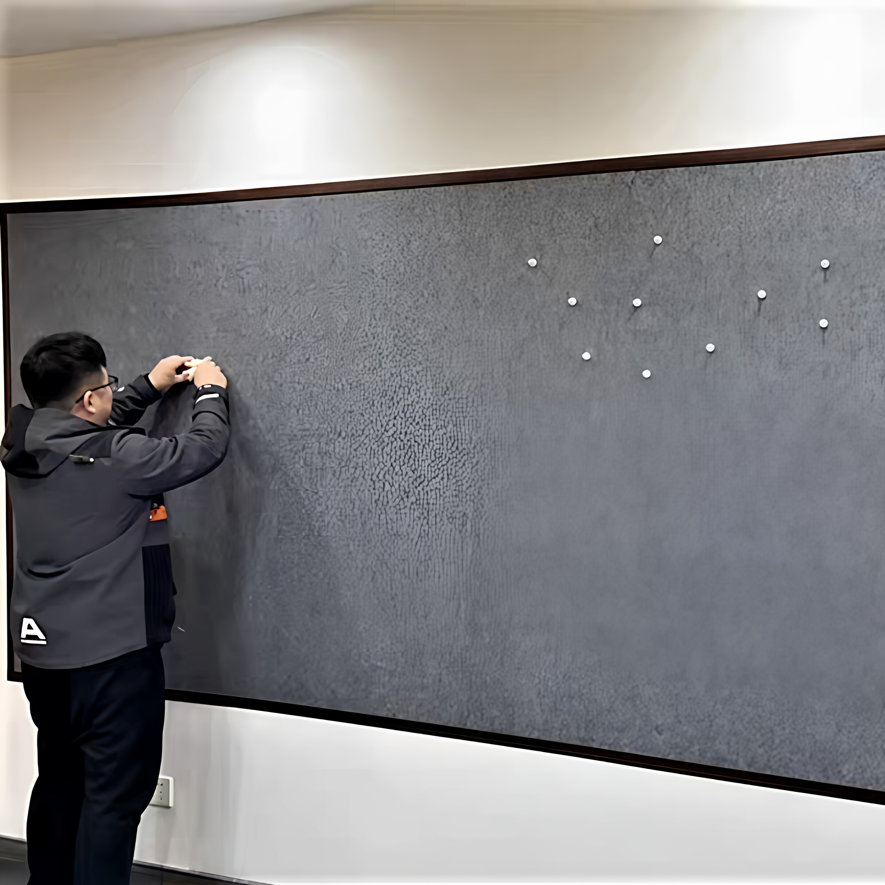 磁性毛毡墙书画背景装饰画板磁铁固定书法国画作品展示板墙贴磁吸