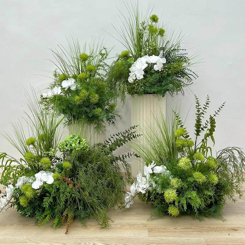 新款森系造景装饰花艺仿真绿植园艺活动仪式会场布置拍照摄影