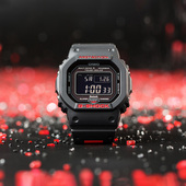 蓝牙太阳能运动防水GW 善宰同款 卡西欧小方块手表男官方正品 B5600