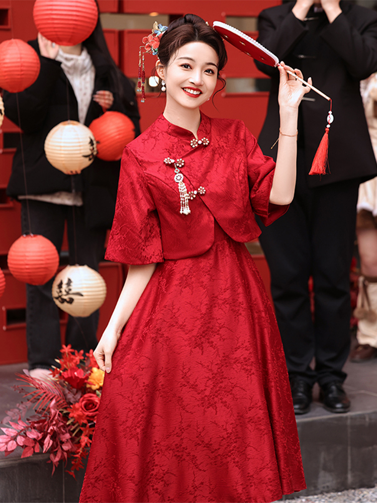 Evening dress for pregnant, cheongsam, set, skirt, Chinese style, plus size Evening dress for pregnant, cheongsam, set, skirt, Chinese style, plus size