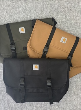 现货carhartt卡哈特WIP Parcel Bag斜挎单肩邮差包学生挎包背包