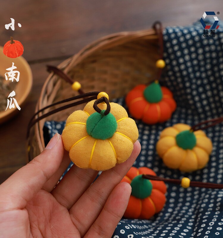 수제 DIY 향 주머니 재료 패키지 호박 향 주머니 자체 자수 지갑 반제품 뜸쑥 잎 모기 구충제 향 주머니 창의적이고 귀여운