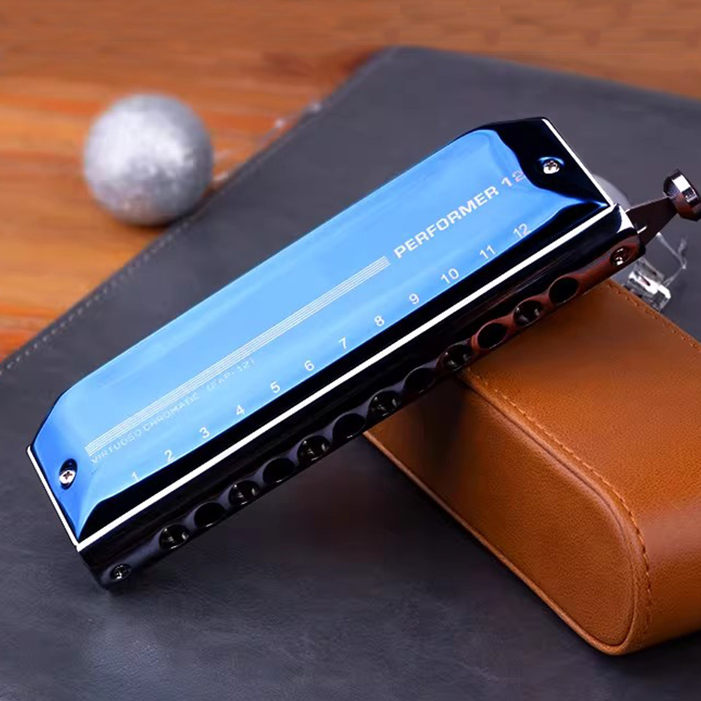 EASTTOP东方鼎12孔半音阶口琴C调专业演奏入门学生初学梦想者2.0