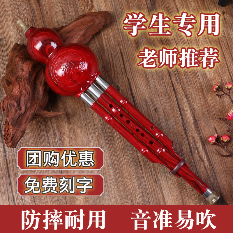 民族葫芦丝乐器初学者儿童C调降B调小学生专用专业演奏胡芦丝防摔
