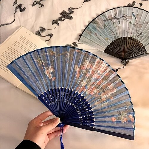 中国风古风折叠扇子竹扇