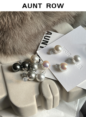 AuntRow24FW 天空漫游记 施家轻奢时尚百搭珍珠耳环
