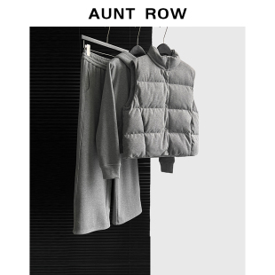 新国标90白鸭绒马甲&加厚复合绒休闲套装 马德里诗人 AuntRow