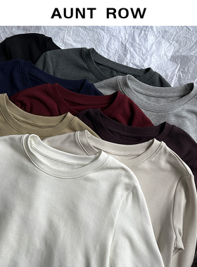 AuntRow24FW 实用主义 加绒保暖德绒&人手！冬日百搭圆领T恤