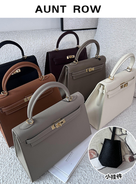 AuntRow24FW 凯莉手记 EP手掌纹牛皮&手工蜡线精致二代凯莉包