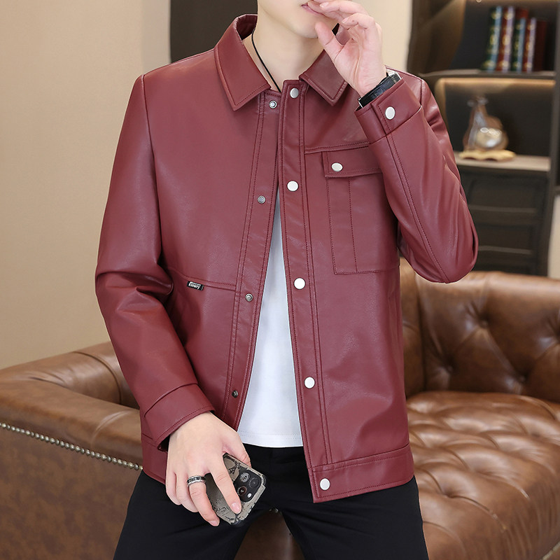 时尚韩版机车皮衣港士博新款