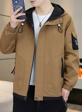 美式机能工装外套男款春秋季潮牌