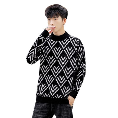 加绒加厚半高领韩版潮流打底衫