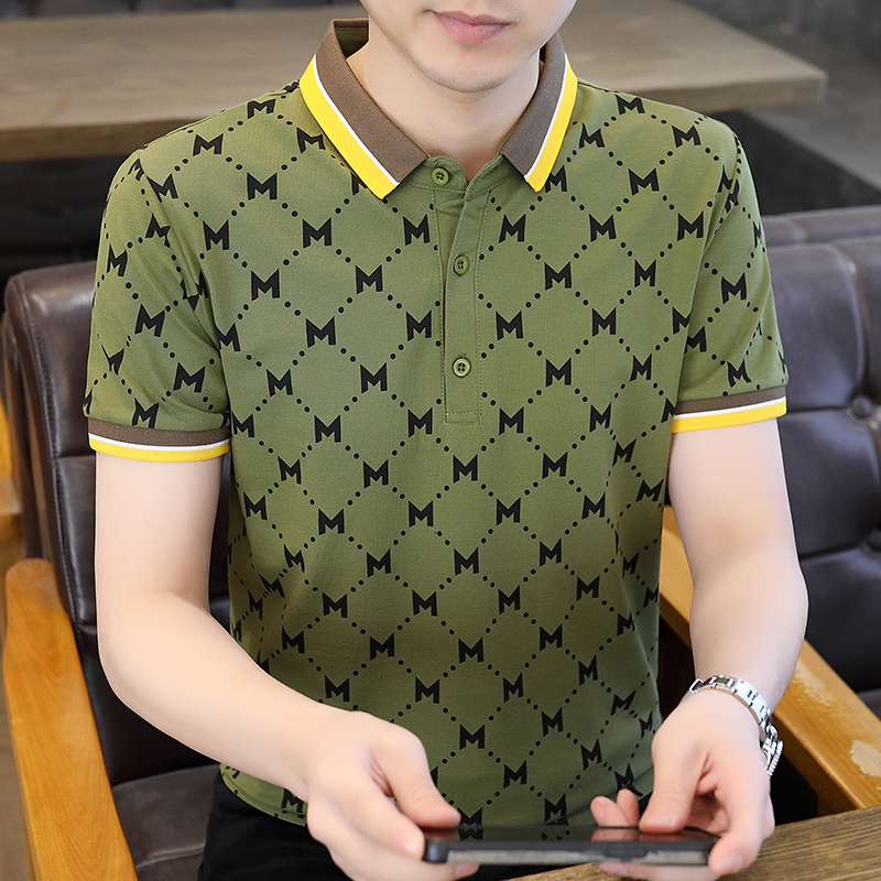 POLO衫男短袖t恤翻领男装夏季