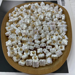 香风仿贝壳方形钮扣女上衣雪纺衬衫纽扣不规则珍珠扣子开衫装饰