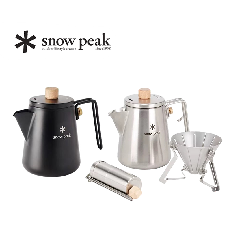SnowPeak雪峰咖啡壶户外露营咖啡套装水壶大师壶CS-115
