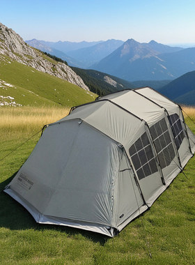 Kzm格兰迪house隧道帐篷多人大型帐篷户外露营营地帐篷四季帐篷