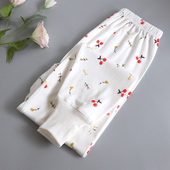 保暖棉毛裤 100%纯棉秋裤 秋冬老式 中老年人衬裤 女加厚打底高腰线裤