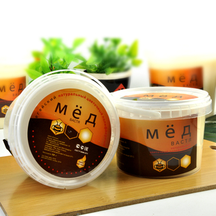 俄罗斯成熟椴树蜜波美度42度2.5斤包邮