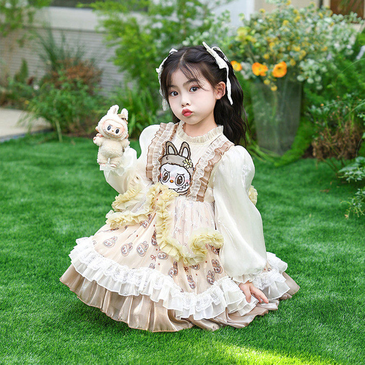 洛丽塔女童公主裙生日礼服儿童蓬蓬连衣裙子春装2025新款Lolita
