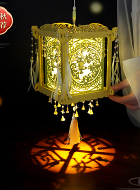 diy手工小屋古风新年灯笼春节中式宫灯拼装微缩模型玩具礼物女生