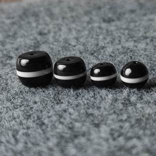 西藏料器一线药师老型珠圆珠散珠文玩配饰手串顶珠腰珠diy配饰