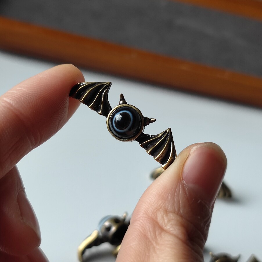 铜配饰天然缠丝玛瑙天珠配饰吊坠背云diy文玩串珠散珠手工配珠