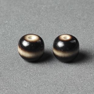 玛瑙天珠一线药师珠老型珠桶珠散珠民族风diy手链配饰