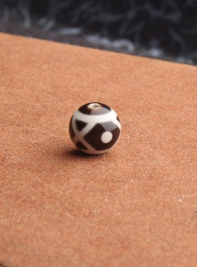 天然西亚藏传天珠散珠藏式老型宝瓶水纹珠配饰线珠天珠多宝配件