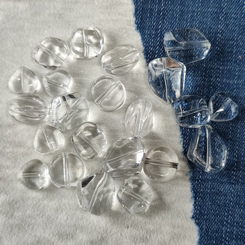 白水晶随行搭配水滴爱心隔珠手串项链diy饰品手牌养晶配件配饰