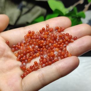 2.8-3mm天然川料南红玛瑙圆珠散珠子diy手链串珠材料配件饰品配珠